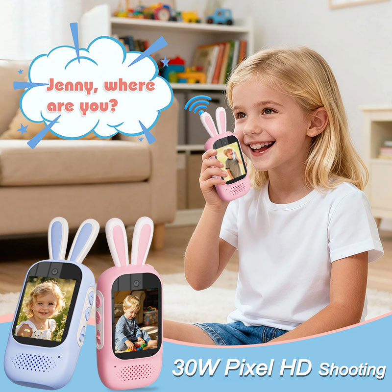 Outdoor Adventure Video - 2Pcs Kids Video Walkie Talkie Rechargeable