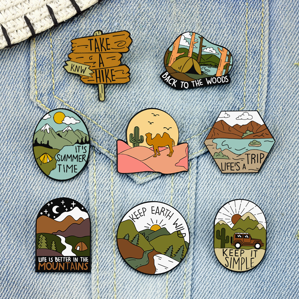 Outdoor Adventure Club - Outdoor Adventure Club Enamel Brooch Camping