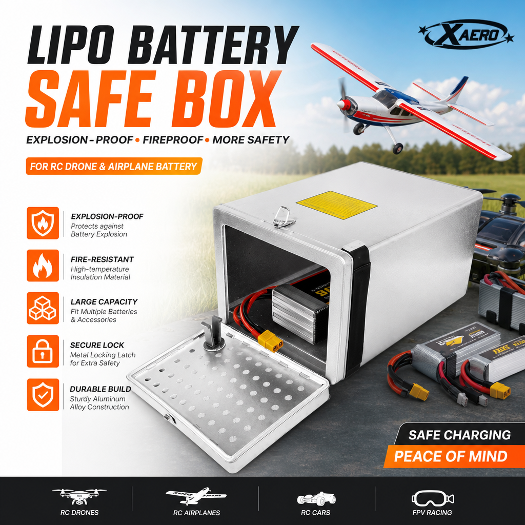 Outdoor Adventure Box - Medium/Large Size BAT-SAFE LIPO BOX Lithium