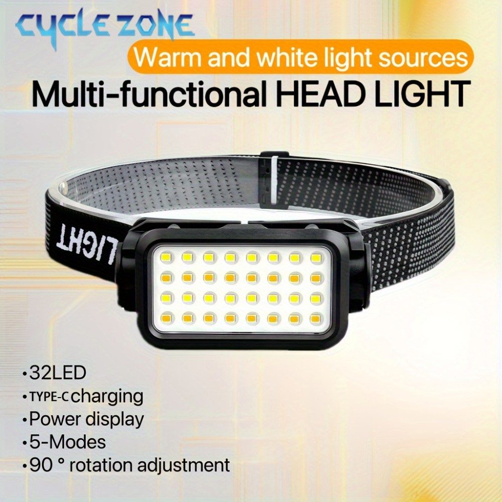 Rechargeable Headlamp with 32  - đánh giá và giá Outdoor Adventure Zone