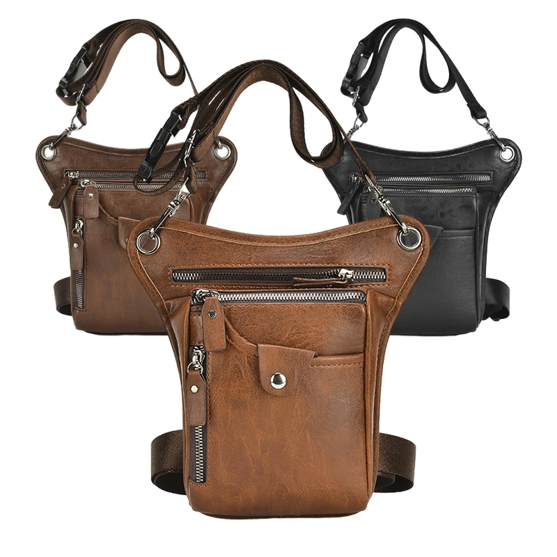 Leather Waist Pack Drop Leg Ba - đánh giá và giá Outdoor Adventure Japan