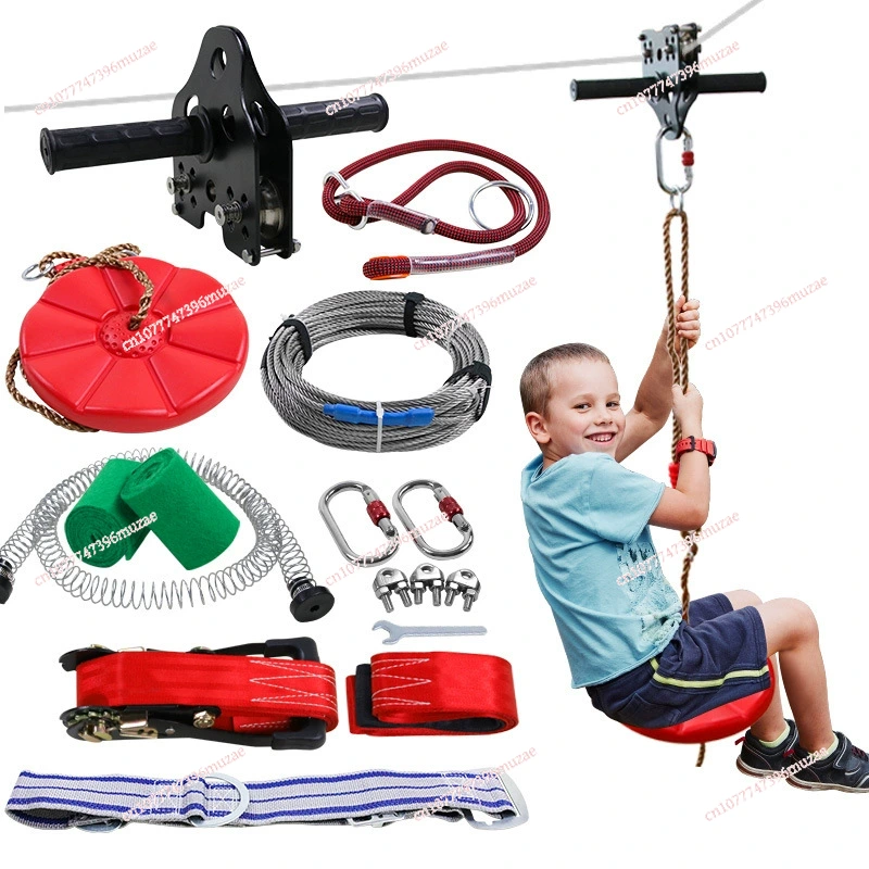Kids Zipline Kit Steel Cable H - đánh giá và giá Outdoor Adventure Ziplines & Waterfall
