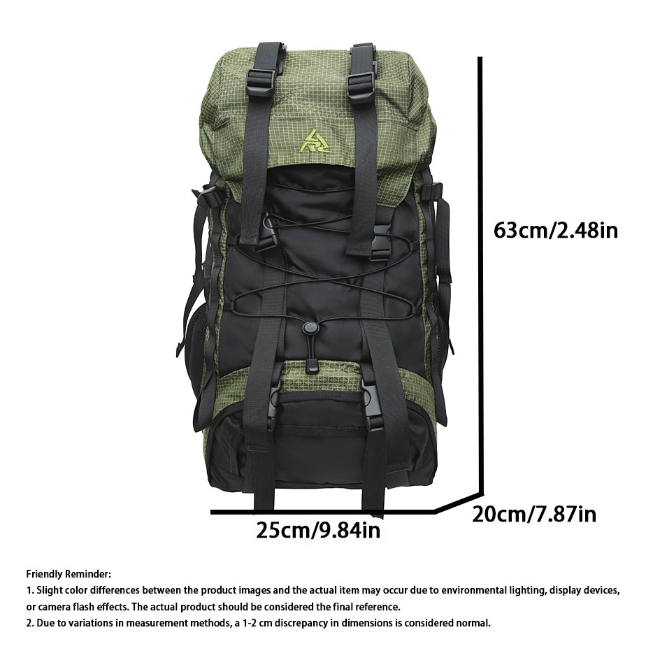 55L Outdoor Mountaineering Bac - đánh giá và giá Outdoor Adventure With No Backpack