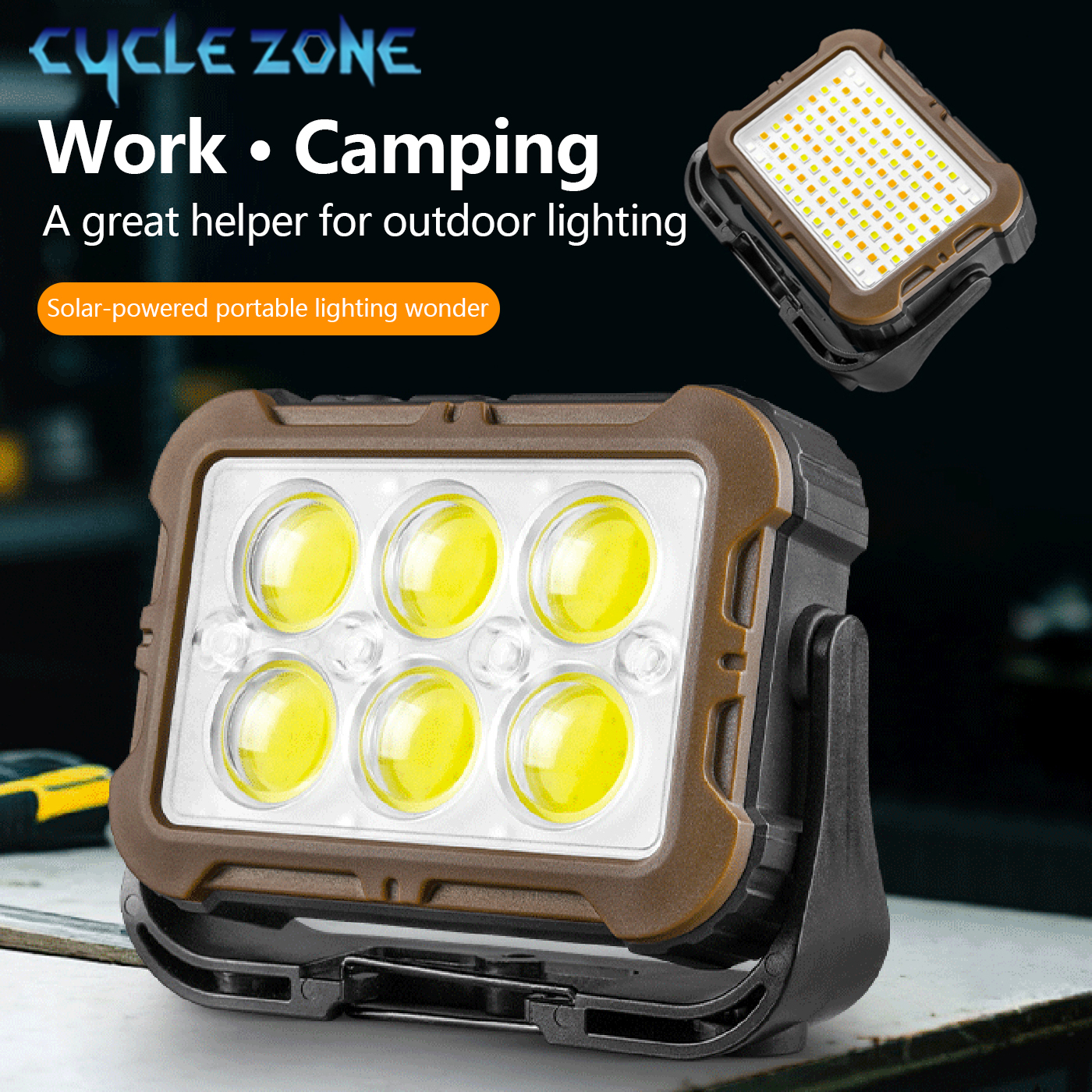 Solar Charging Work Light 360° - đánh giá và giá Outdoor Adventure Zone