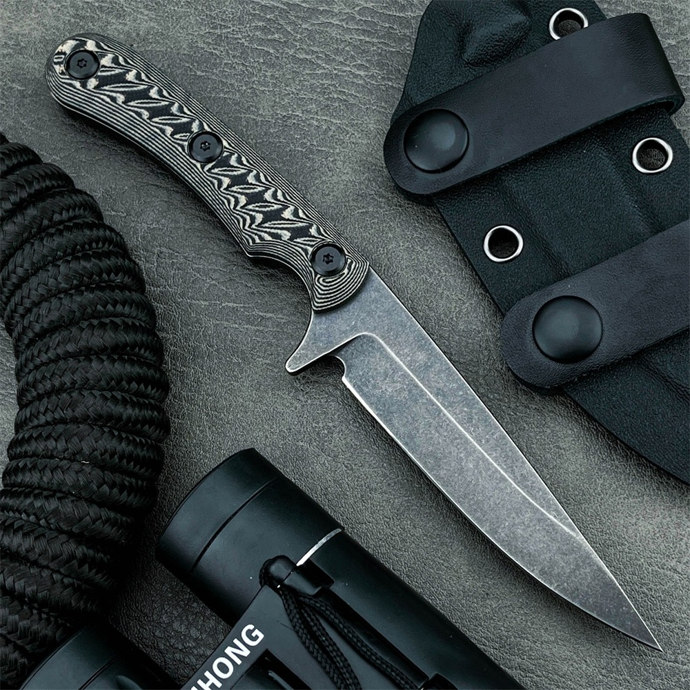 EDC Outdoor Straight Knife 7Cr - đánh giá và giá Outdoor Adventure With No Backpack