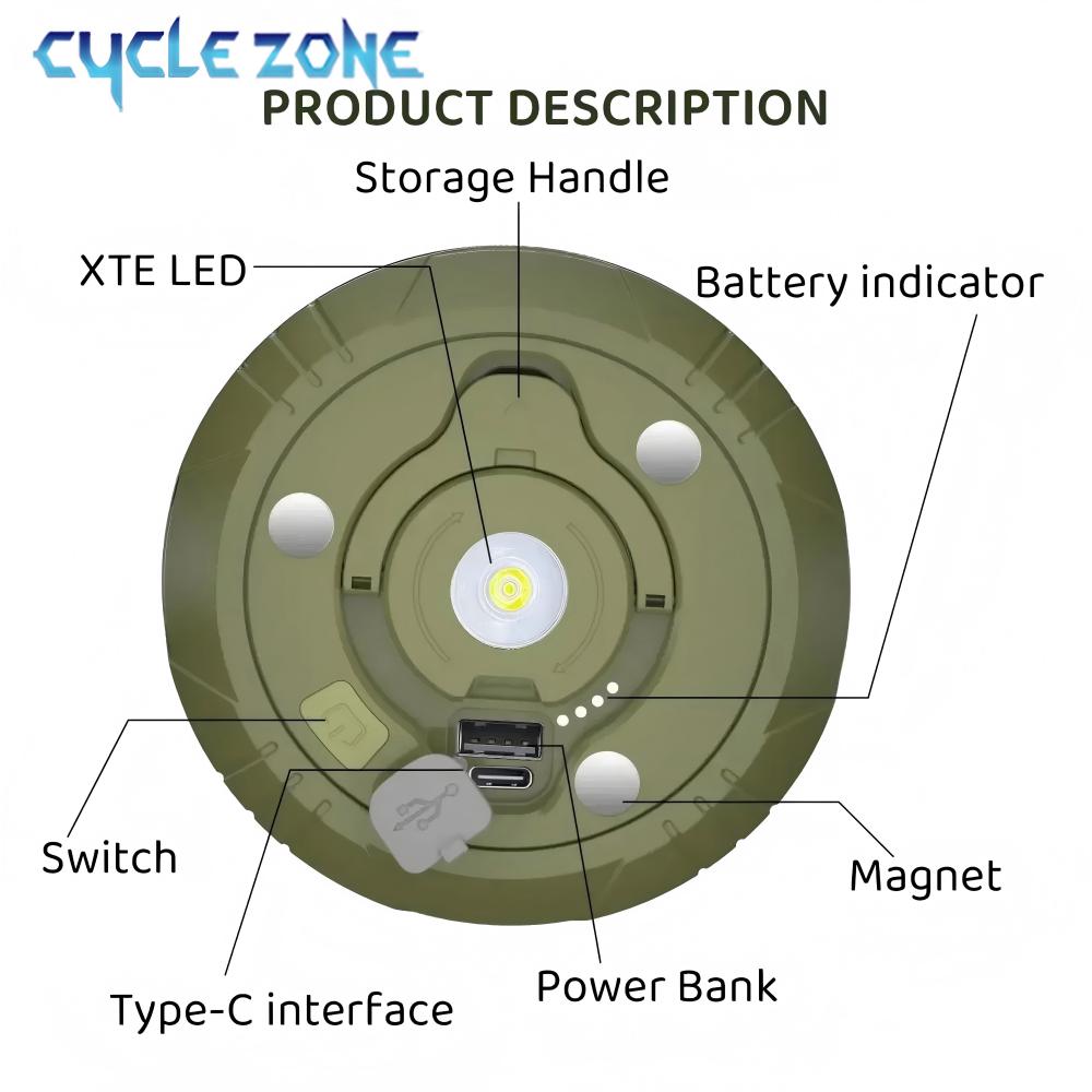 LED Camping Lamp with Reel Str - đánh giá và giá Outdoor Adventure Zone