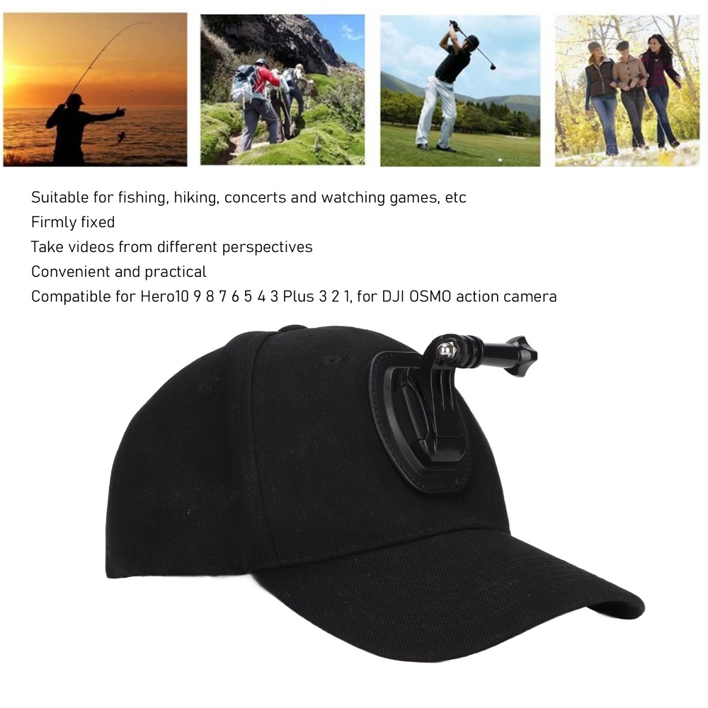 Black Sports Camera Hat Soft L - đánh giá và giá Outdoor Adventure Series