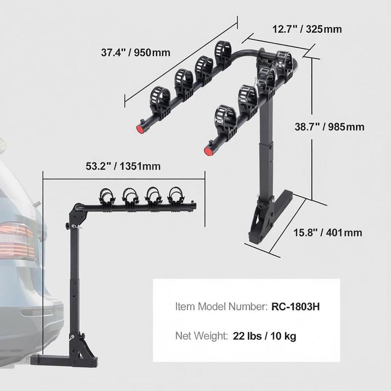 Vehicle Bicycle Carrier 4-Bike - đánh giá và giá Outdoor Adventure Vehicles