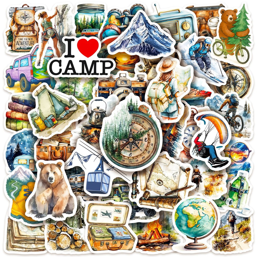 50PCS Outdoor Watercolor Campi - đánh giá và giá Outdoor Adventure Store