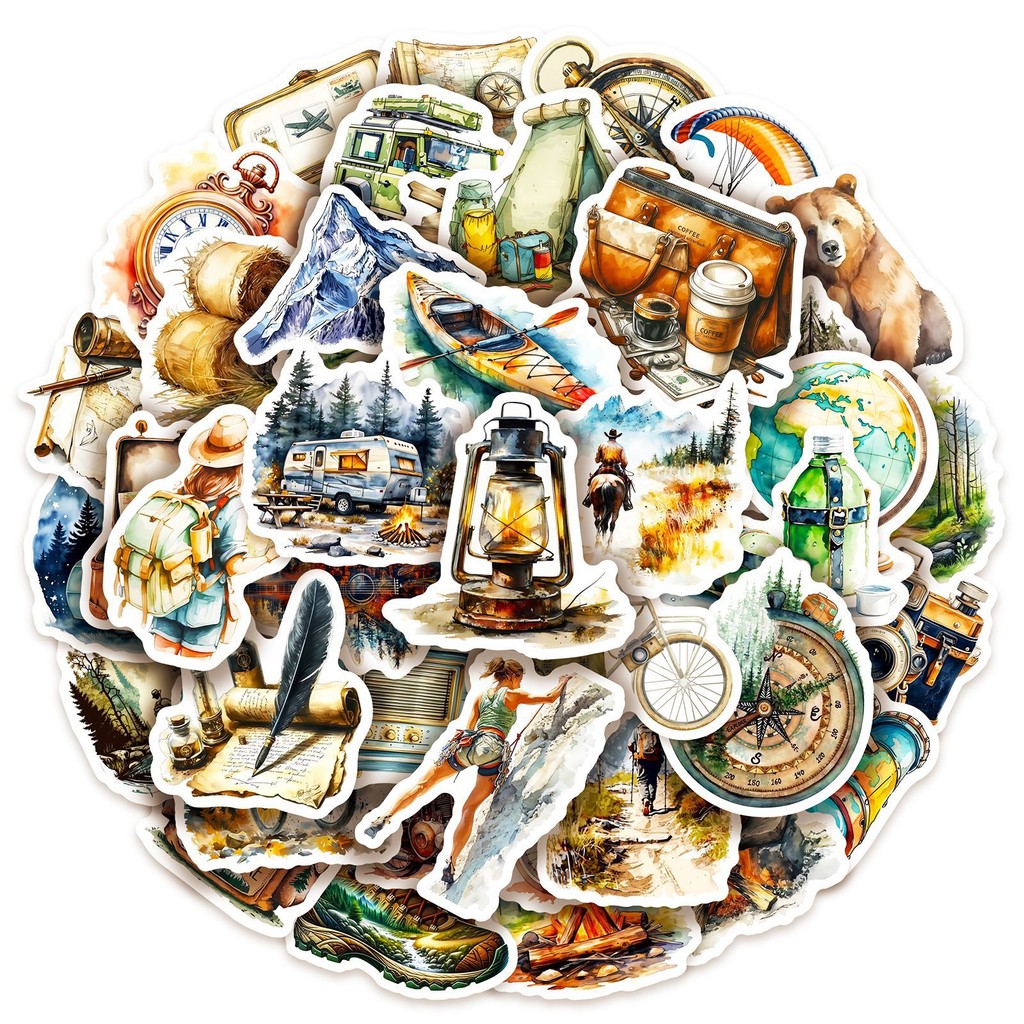 50PCS Outdoor Watercolor Campi - đánh giá và giá Outdoor Adventure Store