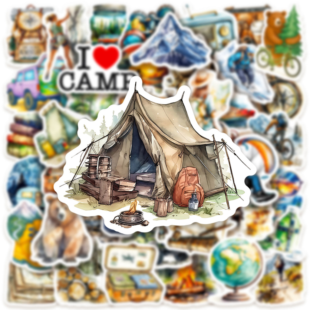 50PCS Outdoor Watercolor Campi - đánh giá và giá Outdoor Adventure Store